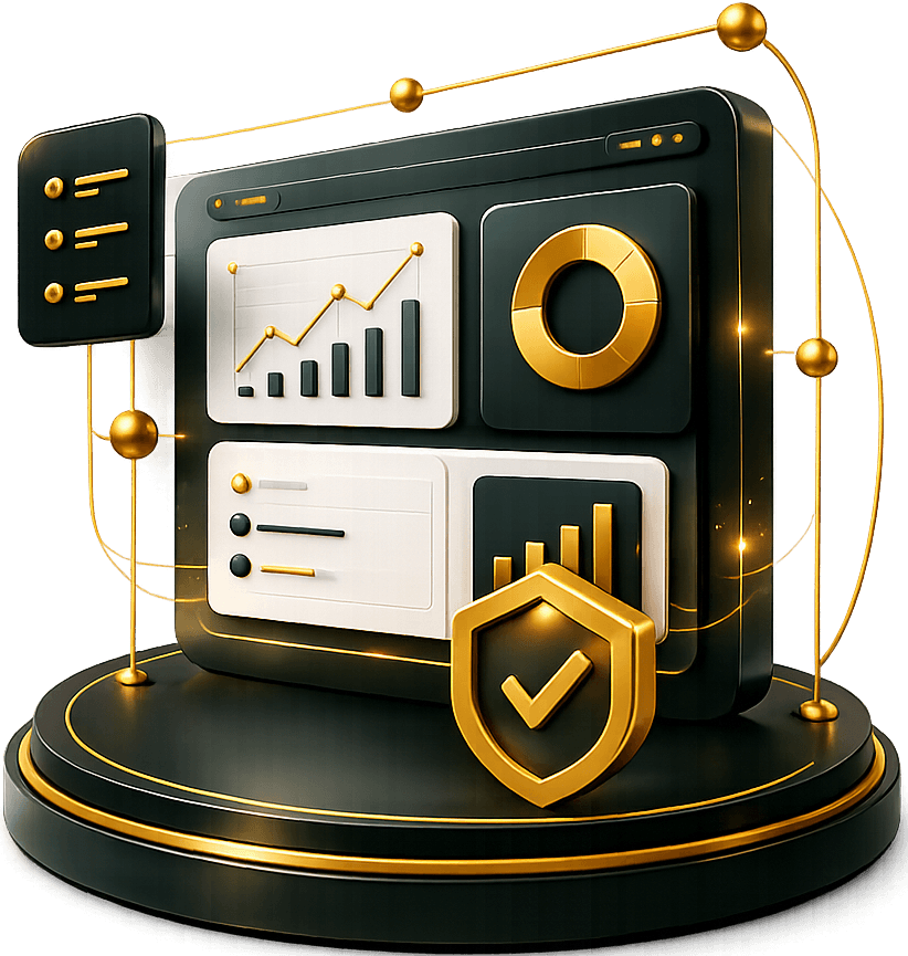 3D Powerful Features Dashboard Visual
